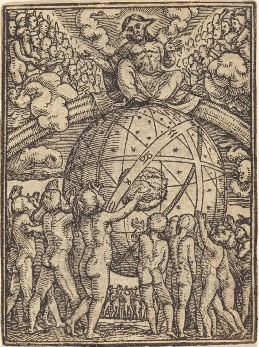 Framed Print : The Last Judgment. Creator: Hans Holbein the Younger Framed Print : The Last Judgment. Creator: Hans Holbein the Younger
