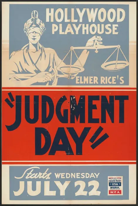 Framed Print : Judgment Day, Los Angeles, [193-]. Creator: Unknown