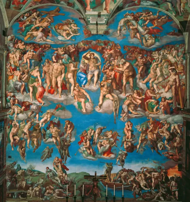 Framed Print : The Last Judgment (Fresco of the Sistine Chapel in the Vatican), 1536-1541 Framed Print : The Last Judgment (Fresco of the Sistine Chapel in the Vatican), 1536-1541