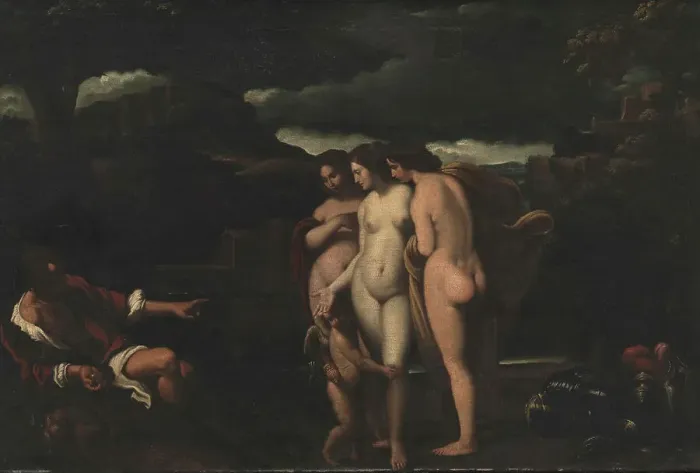 Framed Print : The Judgment of Paris, 1601-1700. Creator: Unknown Framed Print : The Judgment of Paris, 1601-1700. Creator: Unknown