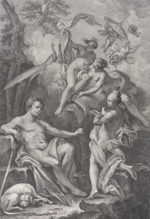 Framed Print : The Judgment of Paris, 1748-88. Creator: Fabio Berardi Framed Print : The Judgment of Paris, 1748-88. Creator: Fabio Berardi