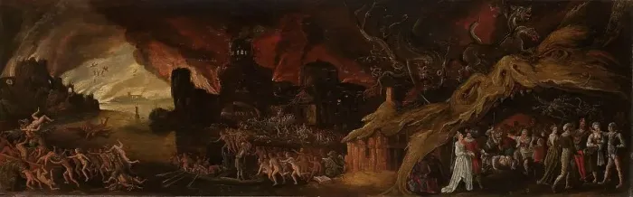 Framed Print : The Last Judgment and the Seven Deadly Sins, 1600-1638. Creator: Jacob Isaacz van Swanenburg Framed Print : The Last Judgment and the Seven Deadly Sins, 1600-1638. Creator: Jacob Isaacz van Swanenburg