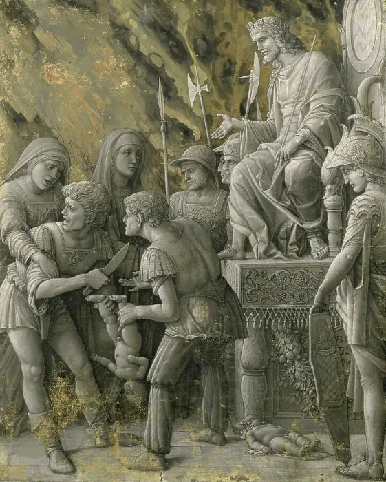 Framed Print : The Judgment of Solomon, 1495. Creator: Mantegna, Andrea (1431-1506) Framed Print : The Judgment of Solomon, 1495. Creator: Mantegna, Andrea (1431-1506)