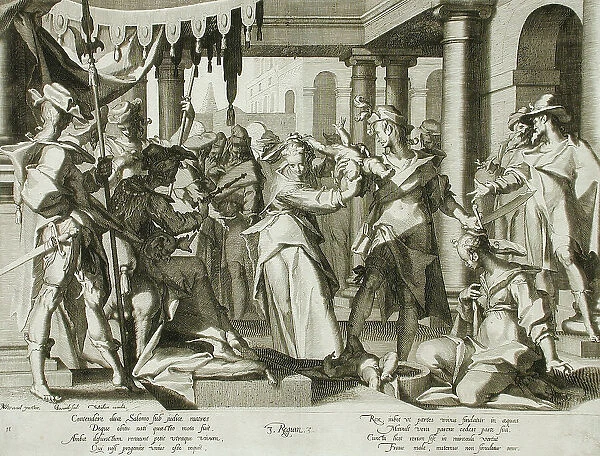 Judgment of Solomon, 1607. Creator: Willem van Swanenburg