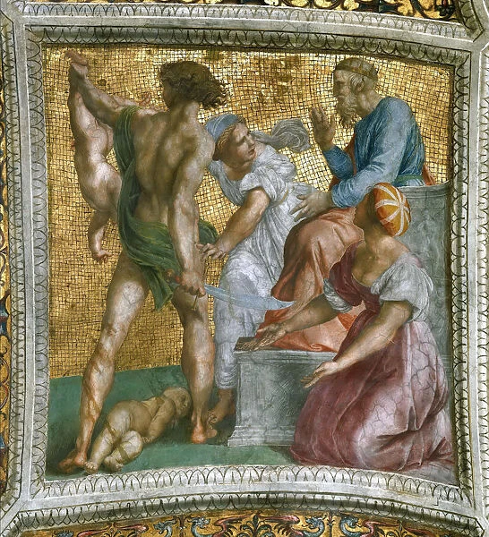 The Judgment of Solomon (Ceiling Fresco in Stanza della Segnatura), ca 1510-1511. Creator