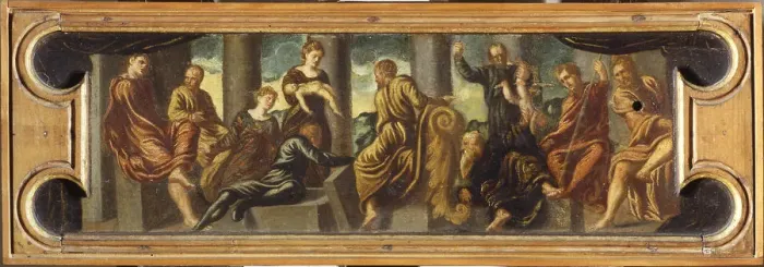 Framed Print : The Judgment of Solomon. Creator: Tintoretto, Jacopo (1518-1594) Framed Print : The Judgment of Solomon. Creator: Tintoretto, Jacopo (1518-1594)