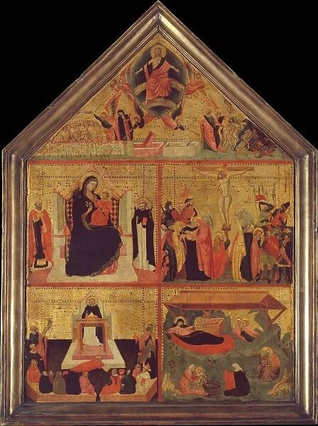 The Last Judgment; The Virgin and Child with a Bishop-Saint and Saint Peter Martyr