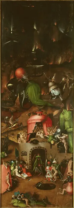 Framed Print : The Last Judgment. Winged Altar after Hieronymus Bosch, ca 1521-1525 Framed Print : The Last Judgment. Winged Altar after Hieronymus Bosch, ca 1521-1525