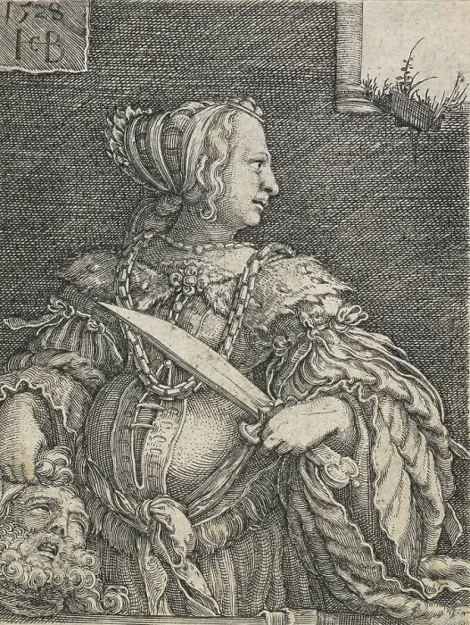 Framed Print : Judith, 1528. Creator: Jacob Binck Framed Print : Judith, 1528. Creator: Jacob Binck