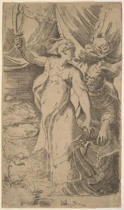 Framed Print : Judith, 16th century. Creator: Unknown Framed Print : Judith, 16th century. Creator: Unknown