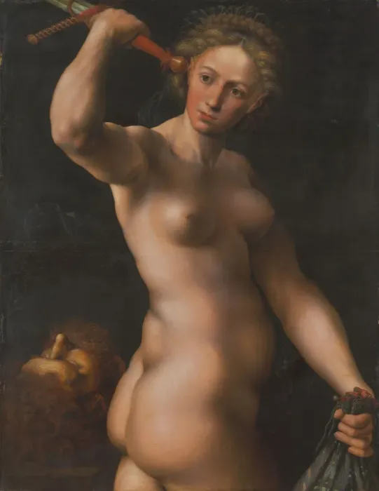 Framed Print : Judith, c. 1540. Creator: Jan Sanders van Hemessen Framed Print : Judith, c. 1540. Creator: Jan Sanders van Hemessen