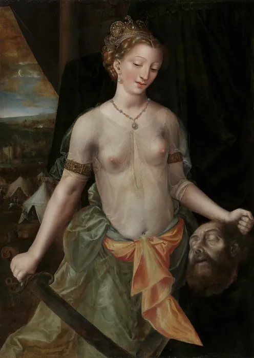 Framed Print : Judith, c1554. Creator: Jan Massys Framed Print : Judith, c1554. Creator: Jan Massys