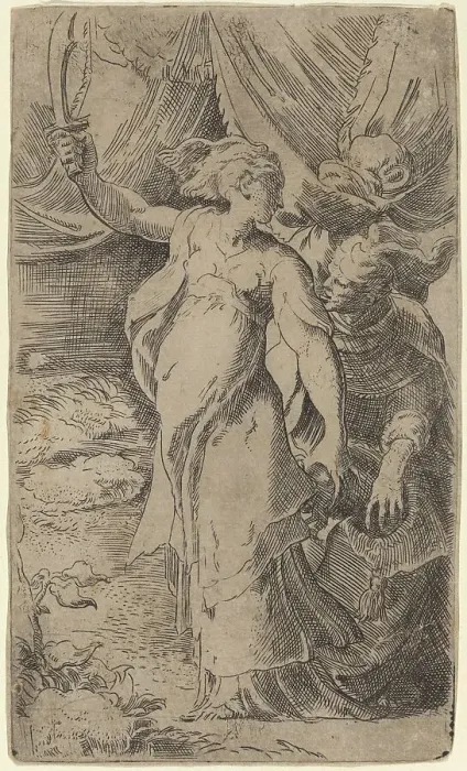 Framed Print : Judith. Creator: Parmigianino Framed Print : Judith. Creator: Parmigianino