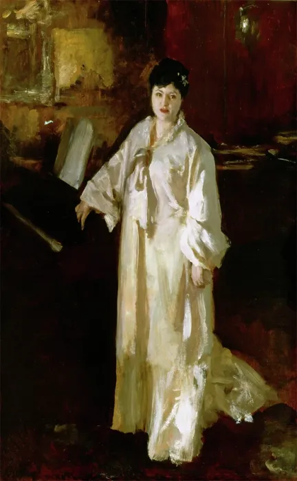Framed Print : Judith Gautier, c1885. Creator: John Singer Sargent Framed Print : Judith Gautier, c1885. Creator: John Singer Sargent