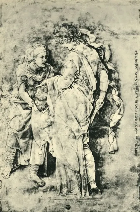 Framed Print : Judith with the head of Holofernes, 1490-1495, (1943). Creator: Andrea Mantegna Framed Print : Judith with the head of Holofernes, 1490-1495, (1943). Creator: Andrea Mantegna