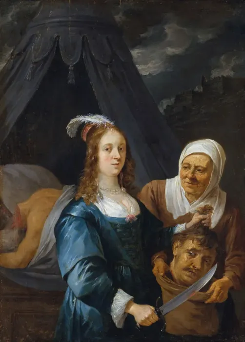 Framed Print : Judith with the Head of Holofernes, 1650s. Creator: David Teniers II Framed Print : Judith with the Head of Holofernes, 1650s. Creator: David Teniers II