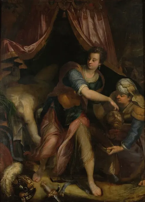 Framed Print : Judith with the Head of Holofernes, 1725-1824. Creator: Dionisio Calvaert