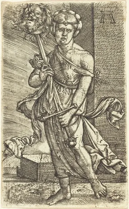 Framed Print : Judith with the Head of Holofernes, c. 1520 / 1530. Creator: Albrecht Altdorfer Framed Print : Judith with the Head of Holofernes, c. 1520 / 1530. Creator: Albrecht Altdorfer