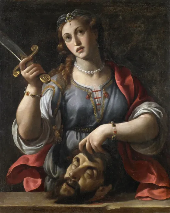 Framed Print : Judith with the Head of Holofernes, c 1605. Creator: Turchi, Alessandro (1578-1649) Framed Print : Judith with the Head of Holofernes, c 1605. Creator: Turchi, Alessandro (1578-1649)
