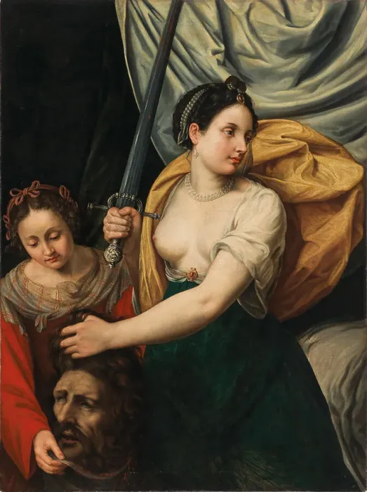 Framed Print : Judith with the head of Holofernes, c.1610-1615. Creator: Galizia, Fede (1578-1630) Framed Print : Judith with the head of Holofernes, c.1610-1615. Creator: Galizia, Fede (1578-1630)