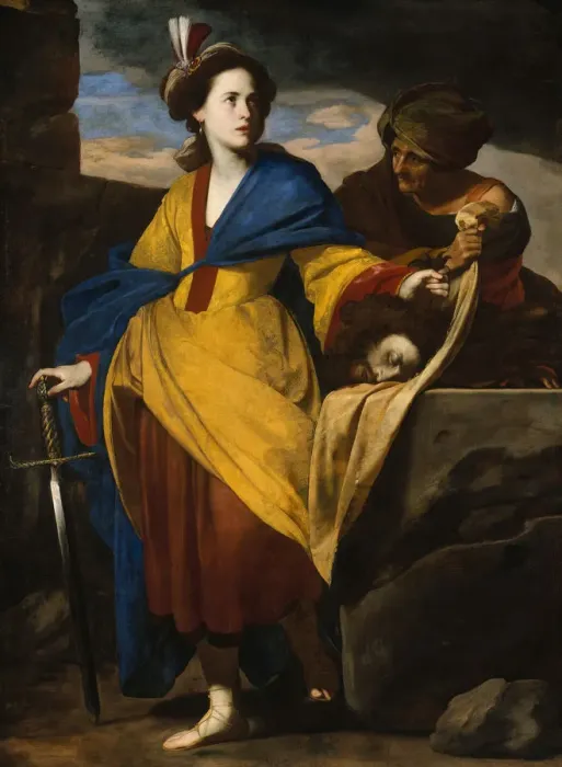 Framed Print : Judith with the Head of Holofernes, ca. 1640. Creator: Massimo Stanzione Framed Print : Judith with the Head of Holofernes, ca. 1640. Creator: Massimo Stanzione