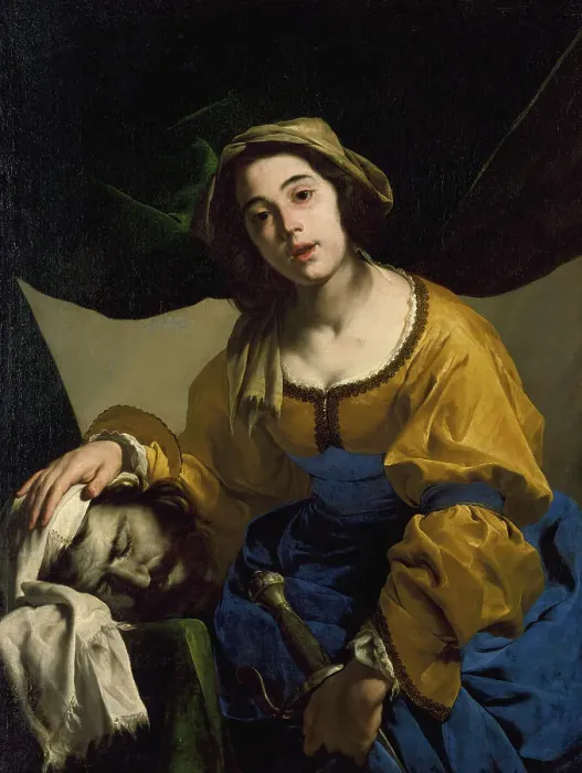 Framed Print : Judith with the Head of Holofernes, early 1650s. Creator: Bernardo Cavallino Framed Print : Judith with the Head of Holofernes, early 1650s. Creator: Bernardo Cavallino