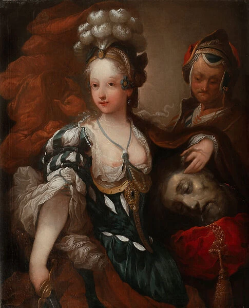 Judith with the Head of Holofernes, Mid of the 18th cen Artist: Grimou, Alexis (1678-1733)