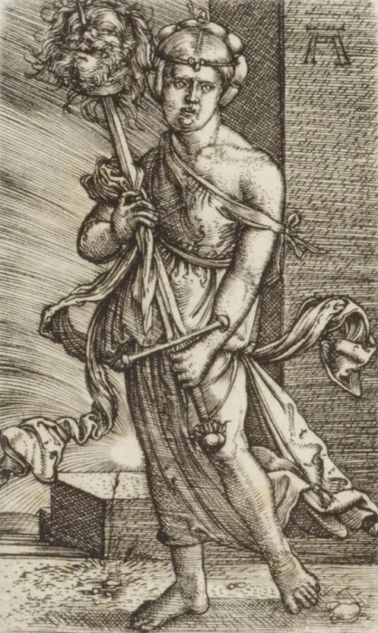 Framed Print : Judith with the Head of Holofernes. n. d. Creator: Albrecht Altdorfer Framed Print : Judith with the Head of Holofernes. n. d. Creator: Albrecht Altdorfer