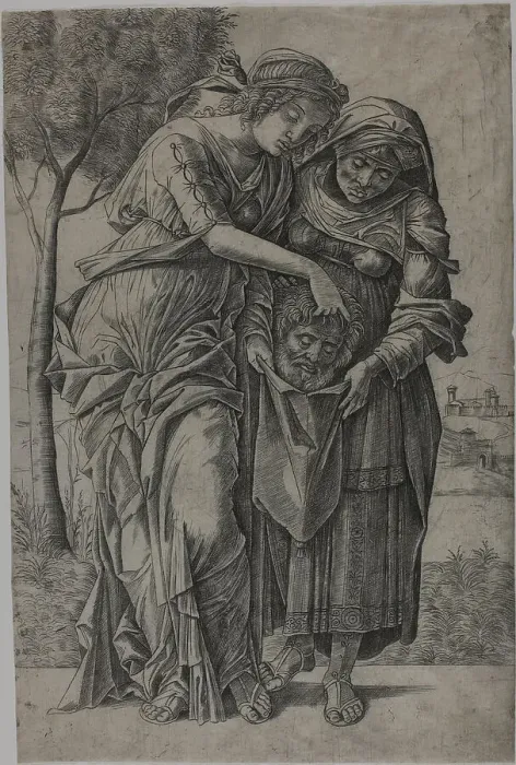 Framed Print : Judith with the Head of Holofernes, n.d. Creator: Girolamo Mocetto Framed Print : Judith with the Head of Holofernes, n.d. Creator: Girolamo Mocetto