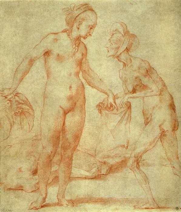 Framed Print : Judith with the Head of Holophernes, between circa 1535 and circa 1540. Creator: Rosso Fiorentino Framed Print : Judith with the Head of Holophernes, between circa 1535 and circa 1540. Creator: Rosso Fiorentino