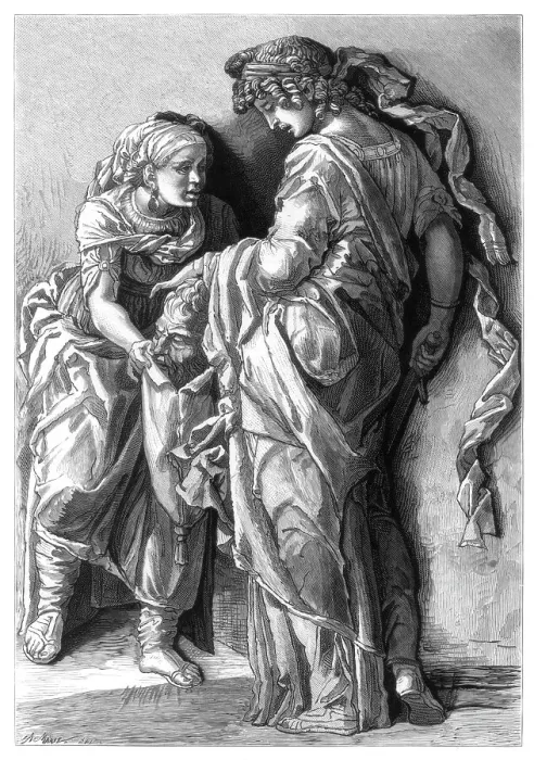 Framed Print : Judith and Holofernes, 1870 Framed Print : Judith and Holofernes, 1870