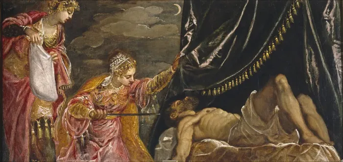 Framed Print : Judith and Holofernes. Artist: Tintoretto, Jacopo (1518-1594) Framed Print : Judith and Holofernes. Artist: Tintoretto, Jacopo (1518-1594)