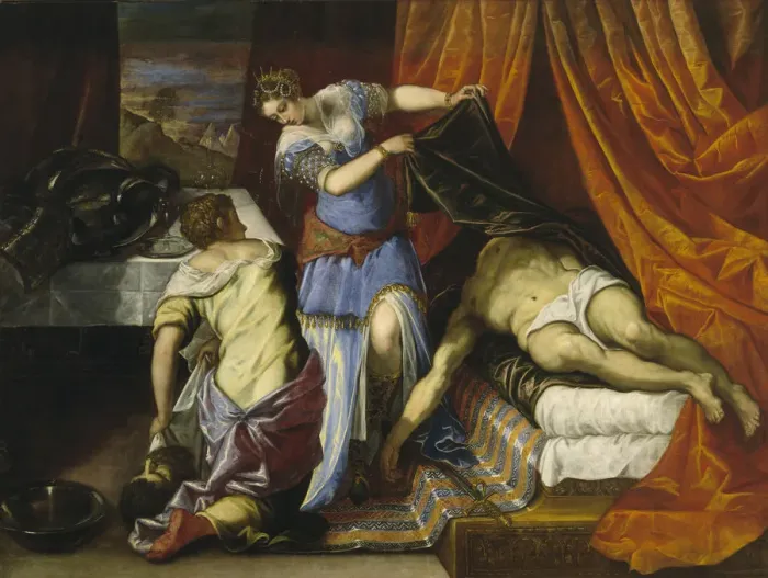 Framed Print : Judith and Holofernes. Artist: Tintoretto, Jacopo (1518-1594) Framed Print : Judith and Holofernes. Artist: Tintoretto, Jacopo (1518-1594)
