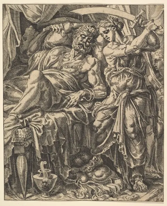 Framed Print : Judith Slaying Holofernes, from The Story of Judith and Holofernes Framed Print : Judith Slaying Holofernes, from The Story of Judith and Holofernes