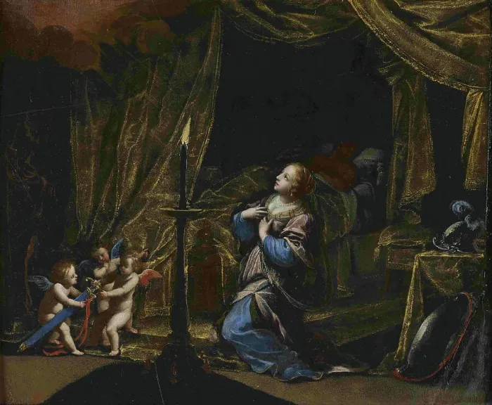 Framed Print : Judith's Prayer, 1623-1624. Creator: Stella; Jacques (1596-1657) Framed Print : Judith's Prayer, 1623-1624. Creator: Stella; Jacques (1596-1657)