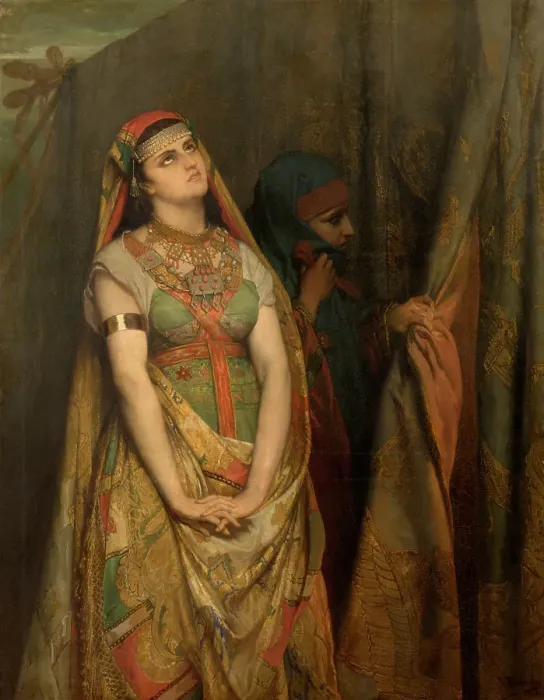 Framed Print : Judith's Prayer, 1872. Creator: Jean Francois Portaels Framed Print : Judith's Prayer, 1872. Creator: Jean Francois Portaels