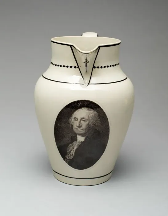 Framed Print : Jug, 1800 / 10. Creator: Herculaneum Pottery Framed Print : Jug, 1800 / 10. Creator: Herculaneum Pottery