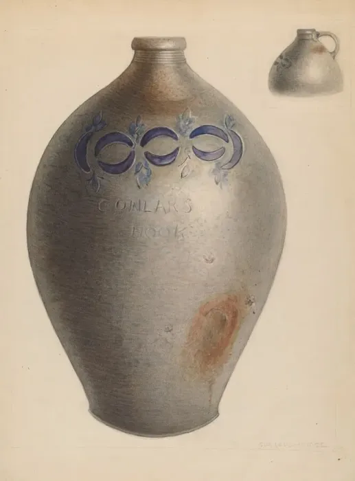Framed Print : Jug, 1937. Creator: George Loughridge Framed Print : Jug, 1937. Creator: George Loughridge