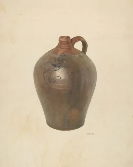 Framed Print : Jug, 1939. Creator: Bisby Finley Framed Print : Jug, 1939. Creator: Bisby Finley