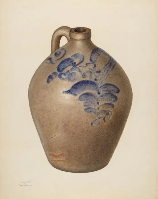 Framed Print : Jug, 1940-1941. Creator: Sara Garfinkel Framed Print : Jug, 1940-1941. Creator: Sara Garfinkel