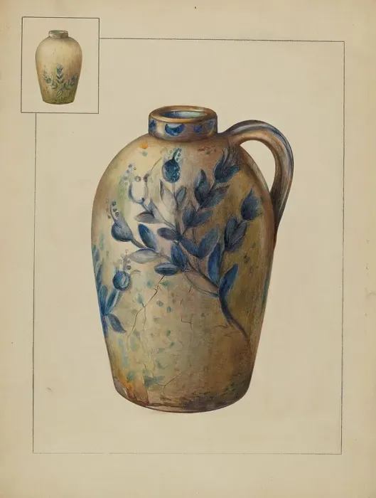 Framed Print : Jug, c. 1936. Creator: Anna Aloisi Framed Print : Jug, c. 1936. Creator: Anna Aloisi