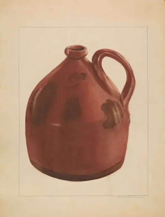 Framed Print : Jug, c. 1936. Creator: Bessie Forman Framed Print : Jug, c. 1936. Creator: Bessie Forman