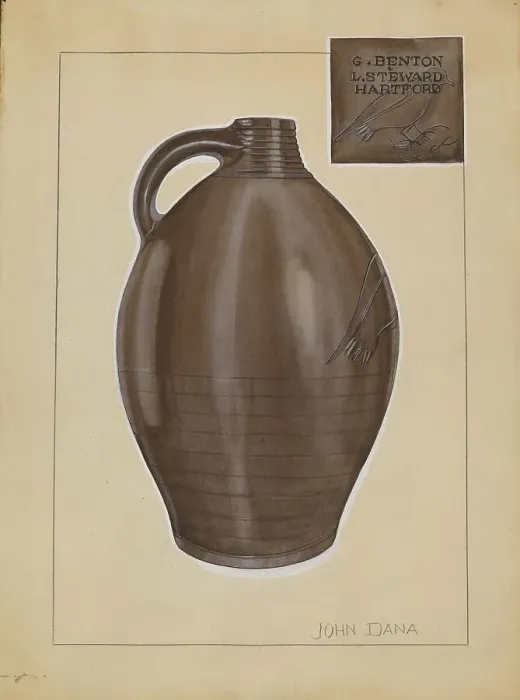 Framed Print : Jug, c. 1936. Creator: John Dana Framed Print : Jug, c. 1936. Creator: John Dana