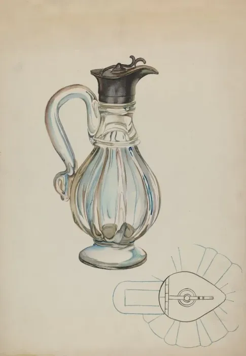 Framed Print : Jug, c. 1936. Creator: Roberta Elvis Framed Print : Jug, c. 1936. Creator: Roberta Elvis