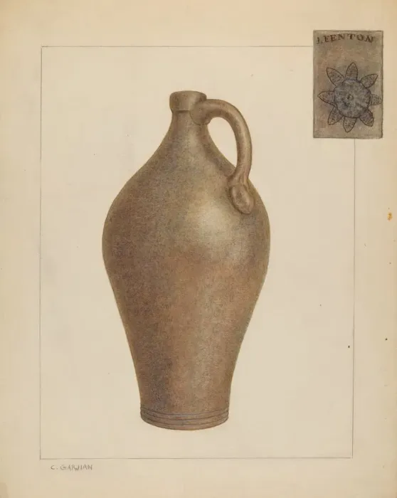 Framed Print : Jug, c. 1937. Creator: Charles Garjian Framed Print : Jug, c. 1937. Creator: Charles Garjian