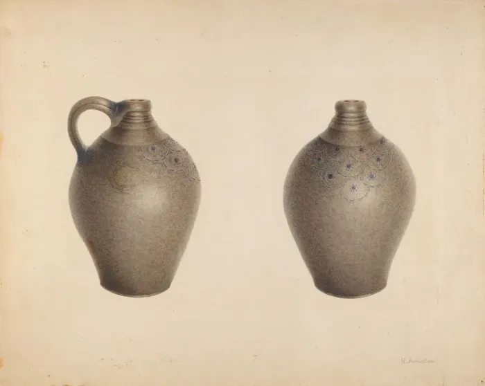 Framed Print : Jug, c. 1937. Creator: Nicholas Amantea Framed Print : Jug, c. 1937. Creator: Nicholas Amantea
