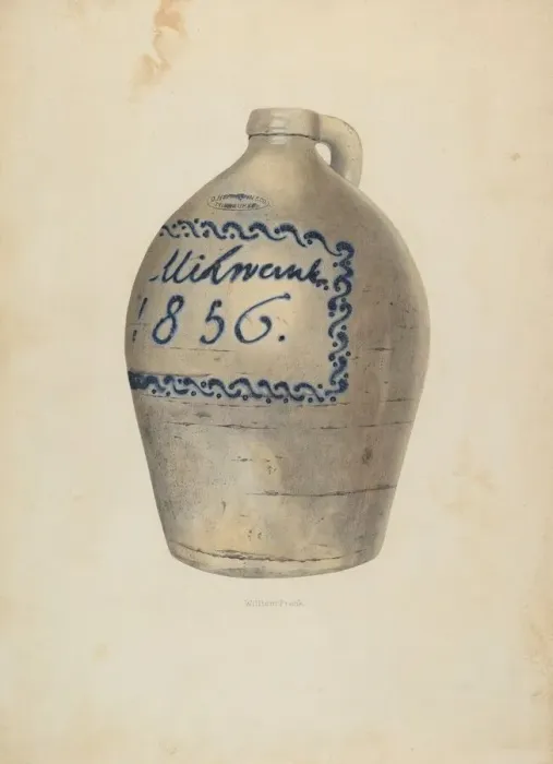 Framed Print : Jug, c. 1937. Creator: William Frank Framed Print : Jug, c. 1937. Creator: William Frank