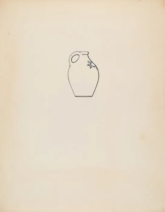 Framed Print : Jug, c. 1937. Creator: Yolande Delasser Framed Print : Jug, c. 1937. Creator: Yolande Delasser