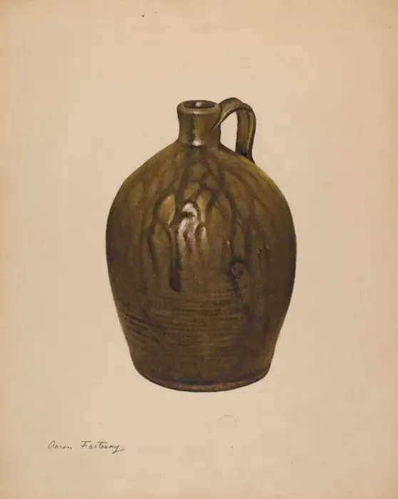 Framed Print : Jug, c. 1938. Creator: Aaron Fastovsky Framed Print : Jug, c. 1938. Creator: Aaron Fastovsky