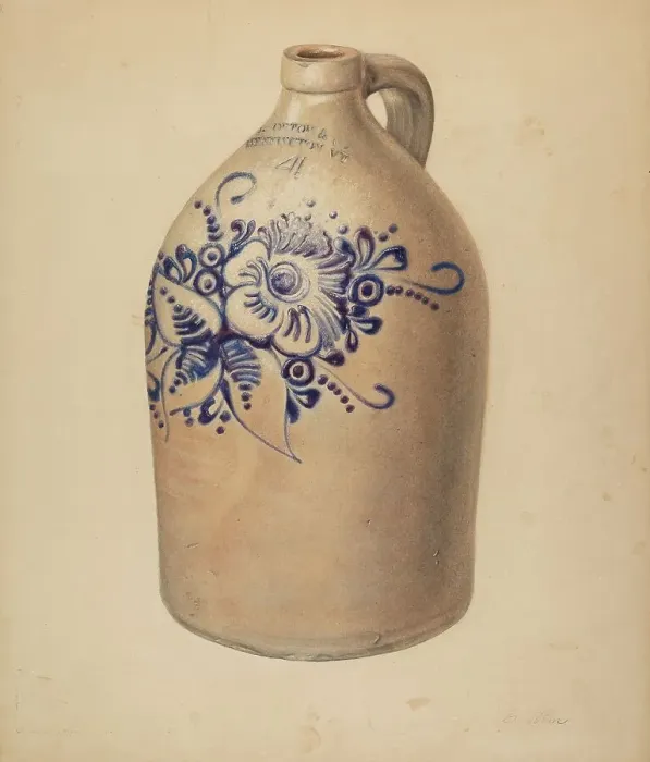 Framed Print : Jug, c. 1938. Creator: Elsie Wein Framed Print : Jug, c. 1938. Creator: Elsie Wein